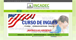 Desktop Screenshot of incadec.cl